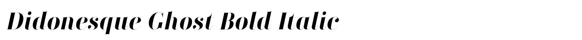 Didonesque Ghost Bold Italic image